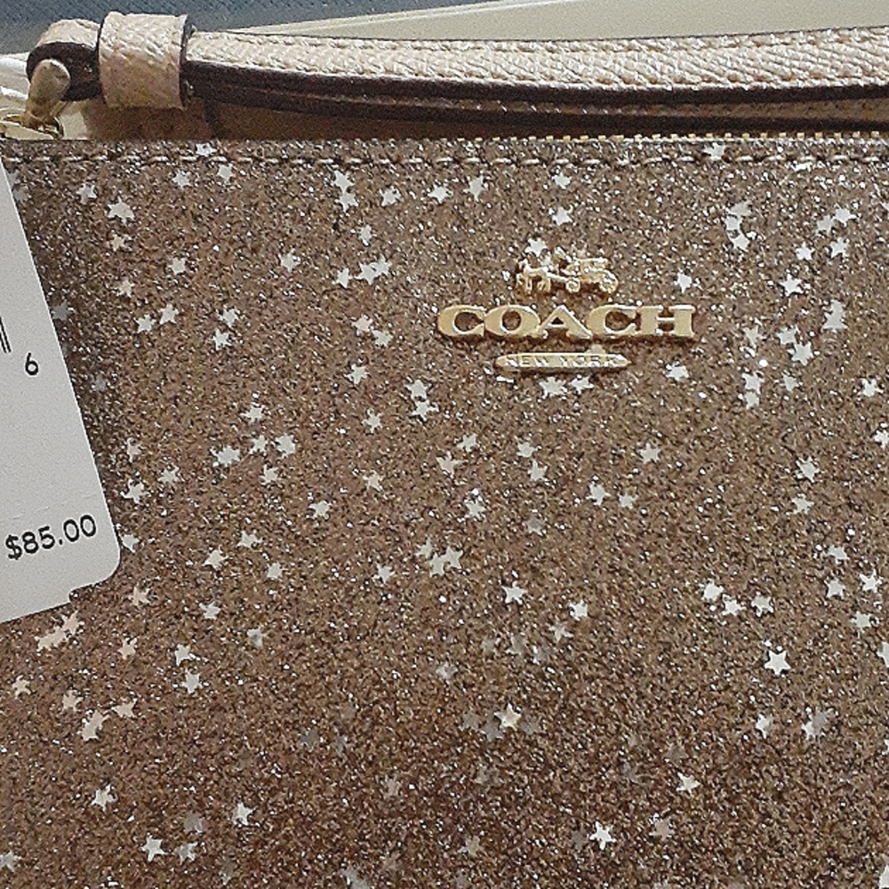 🆕 COACH WRISTLET GOLD START GLITTER - Picture 8 of 12